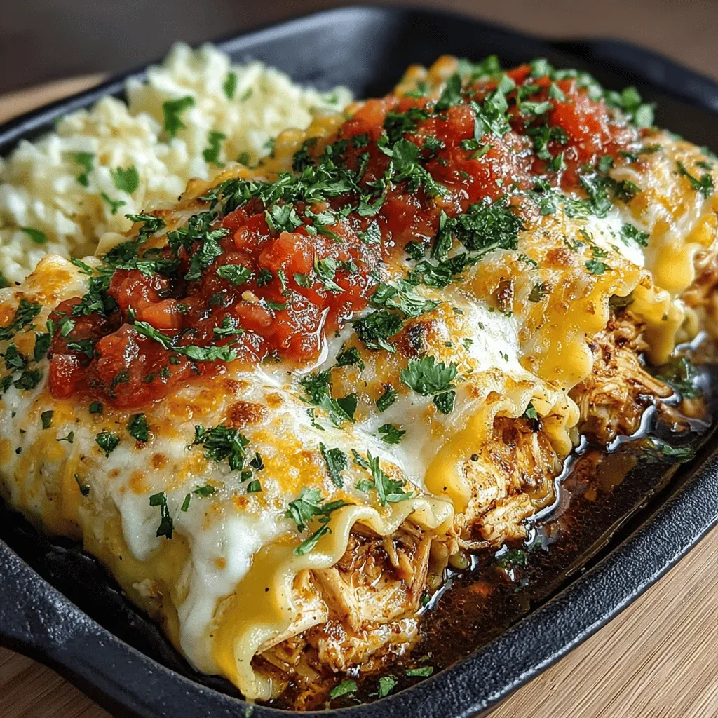 When it comes to comfort food, few dishes can compete with the heartwarming experience that Cheesy Chicken Fajita Lasagna Rolls provide. Imagine the classic Italian lasagna, but with a vibrant twist that incorporates the bold flavors of Mexican fajitas. This unique dish seamlessly marries layers of tender lasagna noodles with a savory filling that features seasoned chicken, colorful peppers, and a rich blend of cheeses, creating a feast for both the eyes and the palate. Perfectly suited for family dinners or casual get-togethers, these lasagna rolls not only satisfy cravings but also bring a sense of joy to the dining table.