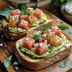 Avocado toast has become a staple in brunch menus and home kitchens around the world, celebrated for its rich flavor and impressive nutritional profile. This simple yet versatile dish has garnered a following not only for its deliciousness but also for its health benefits, making it a popular choice among health-conscious eaters. As we look to elevate this beloved dish, we introduce a unique twist: the Watermelon Avocado Toast Delight. This vibrant recipe combines the creamy richness of ripe avocado with the refreshing sweetness of watermelon, creating a delightful pairing that’s perfect for summer.