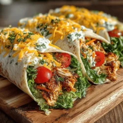 Chill-Out Chicken Ranch Wraps
