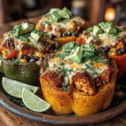 When it comes to satisfying meals that are both nutritious and visually appealing, Loaded Chicken Fajita Stuffed Peppers stand out as a top contender. This dish seamlessly marries tender chicken with fresh vegetables, enveloped in vibrant bell peppers, all seasoned to perfection. The result is a flavor explosion that excites the palate while providing a balanced mix of protein, fiber, and healthy fats. Whether you’re preparing a hearty family dinner or looking for an ideal meal prep option, these stuffed peppers are sure to impress.