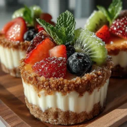 As the warm sun graces us with its presence, the craving for refreshing and light desserts intensifies. Enter the world of no-bake desserts, where indulgence meets simplicity. Among these delightful creations, the Luscious No-Bake Cheesecake Fruit Cups stand out as a perfect treat for gatherings, picnics, or an elegant finish to a dinner party. This recipe combines the creamy goodness of cheesecake with the vibrant flavors of fresh fruits, making it a favorite among both children and adults alike.
