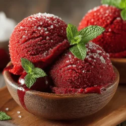 Homemade sorbet is a delightful experience that brings the essence of summer right to your kitchen. With its smooth texture and vibrant flavors, sorbet offers a refreshing alternative to traditional desserts, making it a perfect choice for warm weather get-togethers. Among the myriad of flavors you can explore, Cherry Bliss No-Bake Sorbet stands out as an irresistible option. This recipe showcases the natural sweetness and tartness of cherries, creating a dessert that is both satisfying and simple to prepare.