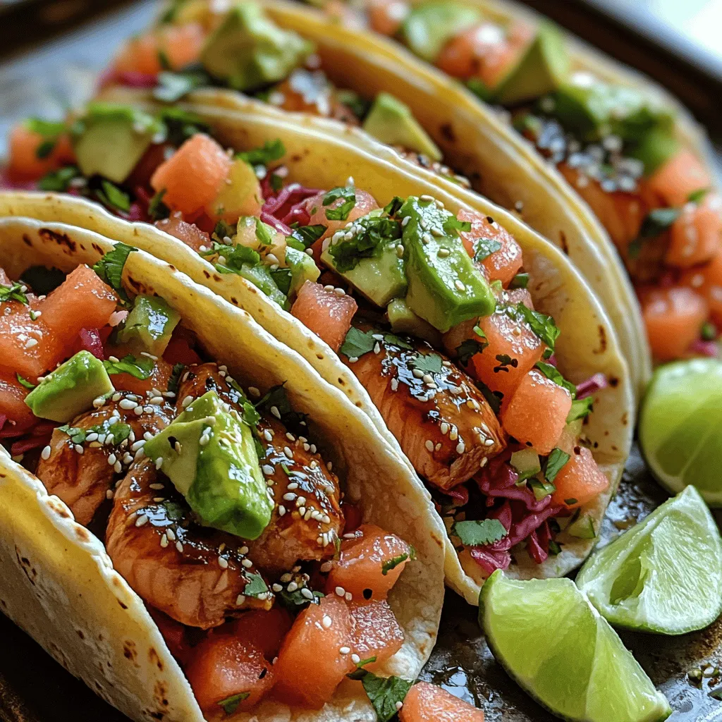 Tuna tacos with watermelon slaw represent a vibrant twist on the classic taco, seamlessly blending the rich, buttery flavors of sushi-grade tuna with the crisp, sweet notes of fresh watermelon. This dish is not only visually stunning but also a delight for the palate, making it an ideal choice for warm days, casual gatherings, or any occasion that calls for a refreshing meal. As we explore this recipe, we’ll highlight its nutritional benefits, the allure of tuna tacos in the culinary world, and provide you with tips to elevate your dish to perfection. Whether you're hosting a dinner party or looking for a light family meal, these tuna tacos will surely impress.