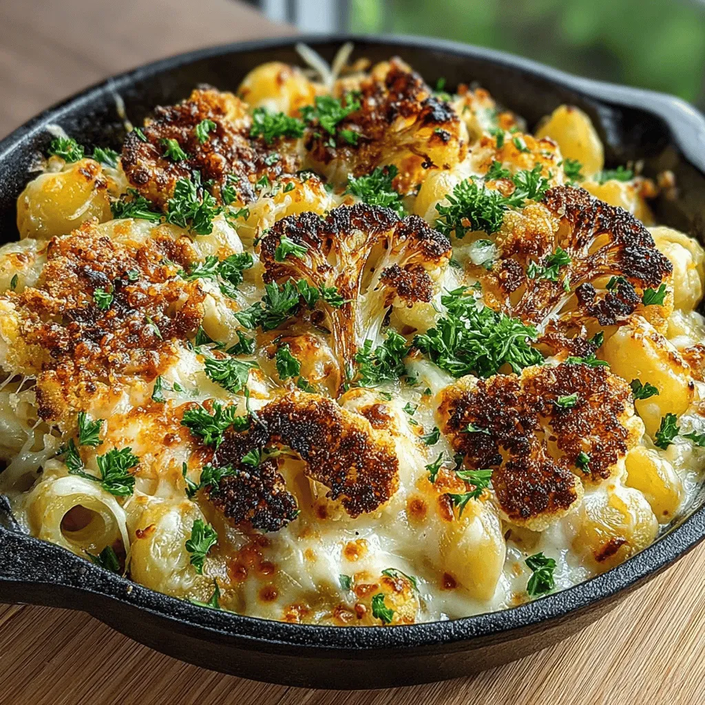 Mac and cheese is a beloved staple in many households, offering warmth and comfort in every creamy bite. However, as we become more health-conscious, there’s a growing desire to elevate this traditional dish into something that is not only delicious but also nutritious. Enter the Golden Roasted Cauliflower Mac and Cheese—a delightful fusion of rich flavors and wholesome ingredients that tantalizes the taste buds while incorporating the health benefits of vegetables. This recipe transforms the classic mac and cheese into a vibrant dish that celebrates the versatility of cauliflower, making it a perfect option for both families and those seeking to indulge without the guilt.