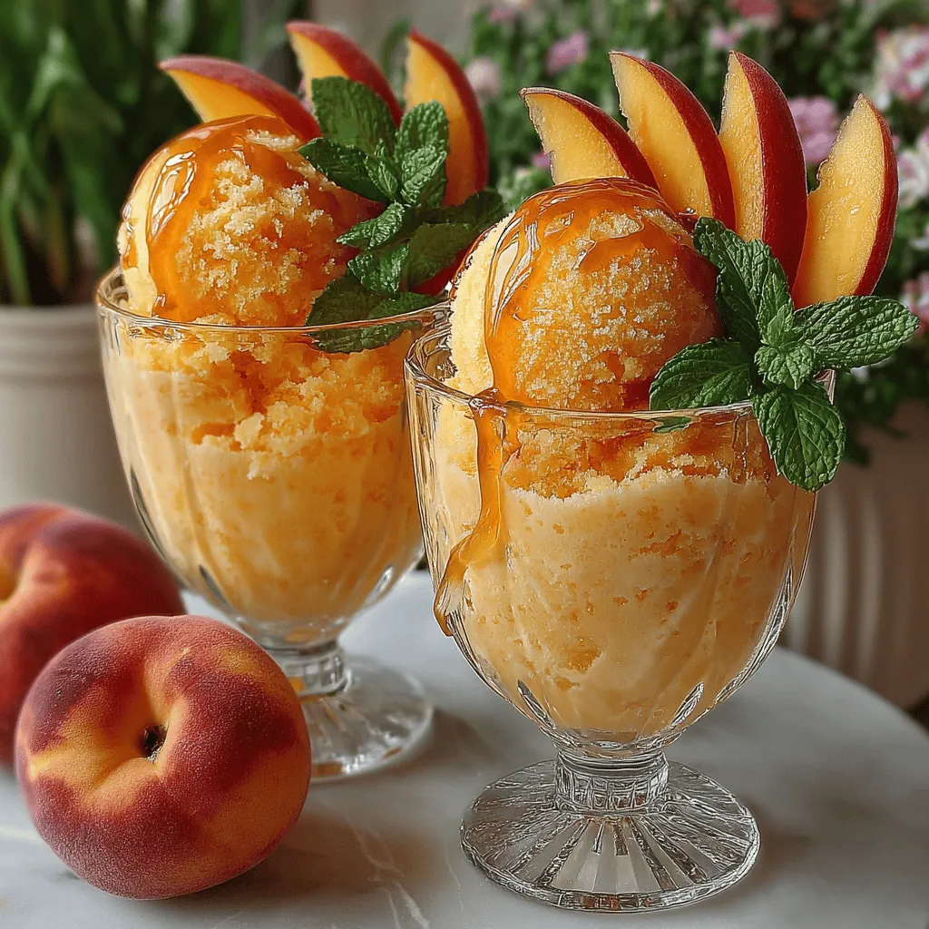 Creating the perfect Chilly Peach Paradise Sorbet Cups requires attention to detail, especially when it comes to freezing. For those semi-frozen edges that give your sorbet its delightful texture, the method of freezing plays a crucial role. After blending your sorbet mixture, pour it into an airtight container, leaving some space for expansion.