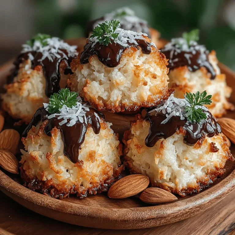 Coconut macaroons are a delightful treat that has captured the hearts and taste buds of dessert lovers around the world. With their chewy texture and sweet flavor, these confections have become a staple in many kitchens, celebrated for their simplicity and versatility. Among the myriad variations of this classic dessert, the Tropical Bliss Coconut Almond Macaroons stand out, offering a unique flavor profile that transports you straight to a sun-drenched paradise. This recipe not only tantalizes the taste buds but also caters to those seeking healthier dessert options, making it keto-friendly without compromising on taste.