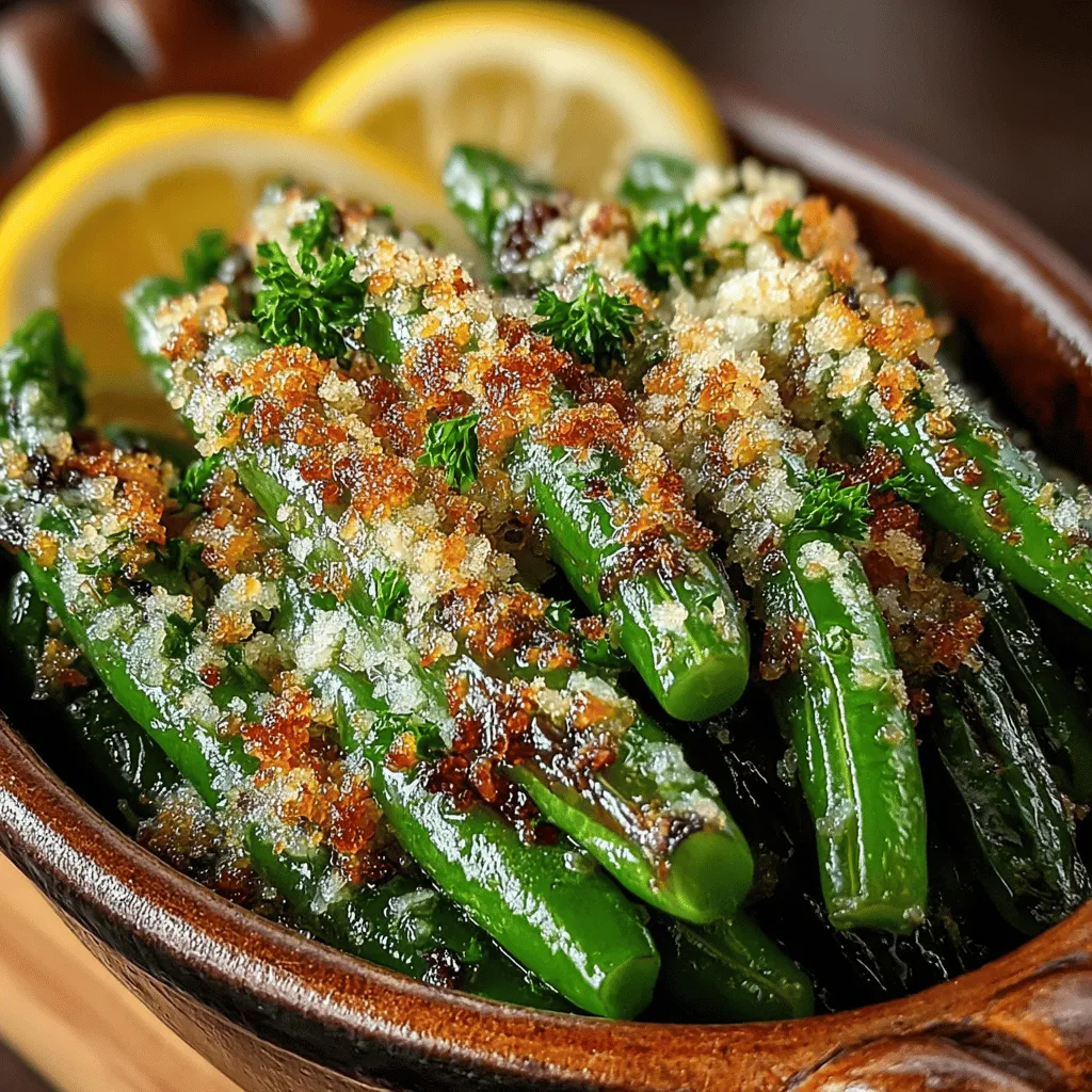 In the world of culinary delights, vegetables often take a backseat, but the Garlicky Parmesan Green Bean Delight offers a refreshing twist that elevates the humble green bean to star status. This dish is not only visually appealing but also packs a punch in terms of flavor, thanks to its harmonious blend of garlic, nutty Parmesan cheese, and a satisfying crunch from Panko breadcrumbs. Whether served alongside a hearty main course or as a standout feature of a vegetarian feast, this recipe promises to impress even the most discerning palates.