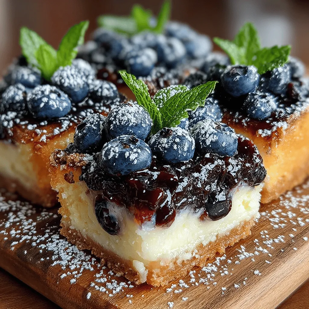 Berry Fresh Lemon Bliss Bars are a delightful dessert that perfectly balances the sweet and tart flavors of blueberries and lemons. These bars are not only visually appealing but also incredibly easy to make, making them a great choice for gatherings, picnics, or a sweet treat at home. The vibrant colors of blueberries against the bright lemony backdrop create a stunning dessert that is as pleasing to the eye as it is to the palate.