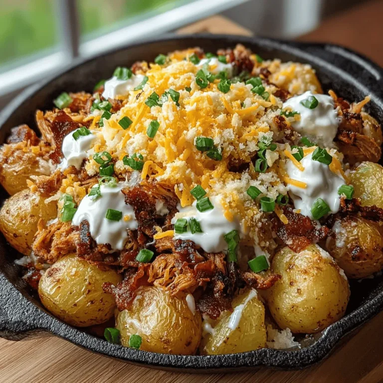 To achieve the perfect Sizzling Loaded Chicken and Bacon Potato Skillet, the first step is to sauté the chicken. Start by seasoning your diced chicken breast with salt, pepper, and any additional spices you prefer, such as paprika, garlic powder, or Italian herbs. Proper seasoning not only enhances the chicken's flavor but also ensures that every bite is delectable.