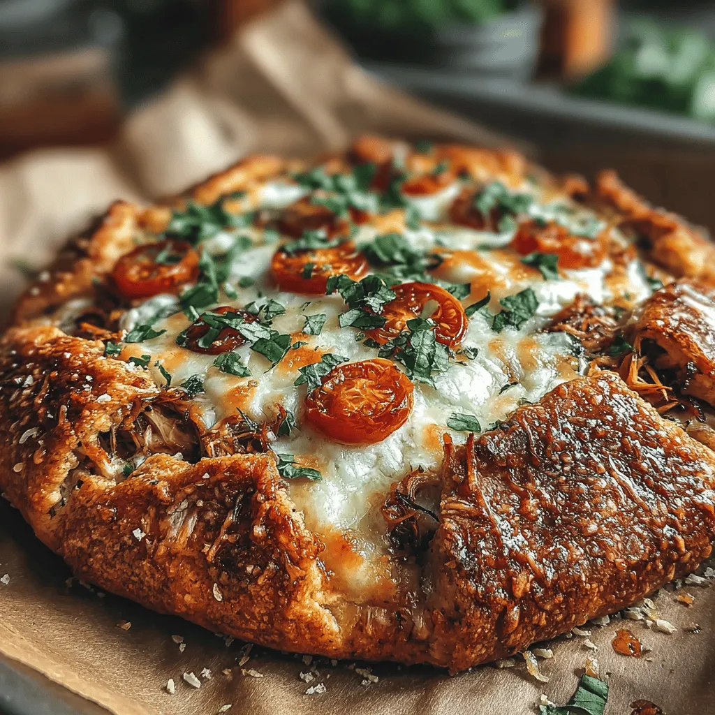 Galettes are a delightful culinary creation that embodies a rustic charm, making them a beloved staple in both casual and elegant dining settings. These free-form pastries are not only visually appealing but also incredibly versatile, allowing for a myriad of fillings that showcase seasonal ingredients. Among the many variations, the Cheesy Pesto Chicken & Tomato Galette stands out for its harmonious blend of flavors and textures. This dish combines the creaminess of cheeses, the savory essence of chicken, and the bright freshness of tomatoes, creating a meal that is both satisfying and nourishing.