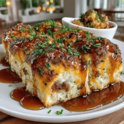 If you’re searching for a dish that combines convenience with mouthwatering flavor, look no further than Sweet Glazed Ham and Cheese Biscuit Bake. This delightful recipe brings together fluffy biscuits, savory ham, and rich cheese, all enveloped in a sweet and tangy glaze that will awaken your taste buds. Whether you're hosting a brunch, looking for a comforting breakfast option, or simply want an easy dish to serve at a potluck, this recipe is sure to impress.
