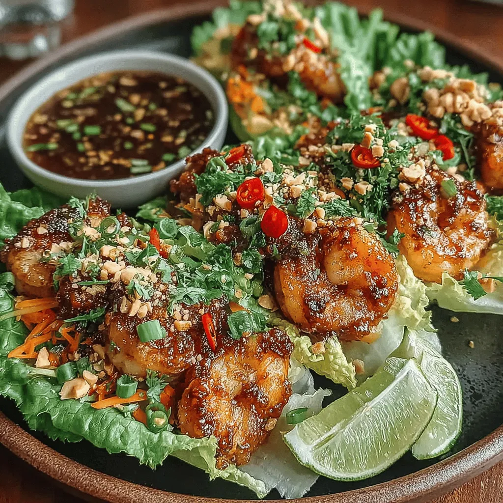 When it comes to crafting a meal that is both satisfying and health-conscious, Zesty Shrimp Lettuce Wraps with Lime Glaze stand out as a go-to recipe. This dish combines succulent shrimp with a vibrant array of fresh vegetables, all enveloped in crisp lettuce leaves. Not only is it visually appealing, but it also offers a delightful explosion of flavors that will leave your taste buds craving more. As the popularity of healthy eating continues to rise, more individuals are seeking out low-carb options that don’t compromise on taste. These lettuce wraps fit the bill perfectly, making them an ideal choice for lunch, dinner, or even a snack.