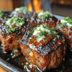 Sizzling Grilled Garlic Butter Steak Bites
