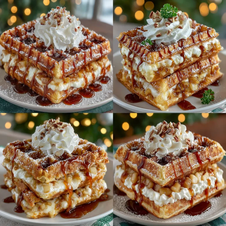Imagine biting into a warm, fluffy waffle, only to discover that it envelops a luscious filling reminiscent of your favorite apple pie. This is the essence of Apple Pie Waffle Sandwiches—a delightful fusion of two beloved comfort foods that will elevate any meal. Whether you're planning a family gathering, a cozy brunch with friends, or simply seeking a sweet treat to enjoy throughout the day, this recipe promises to impress and satisfy. With a medley of fresh apples, aromatic spices, and the comforting sweetness of sugar, these waffle sandwiches create an irresistible experience that will have everyone reaching for seconds.