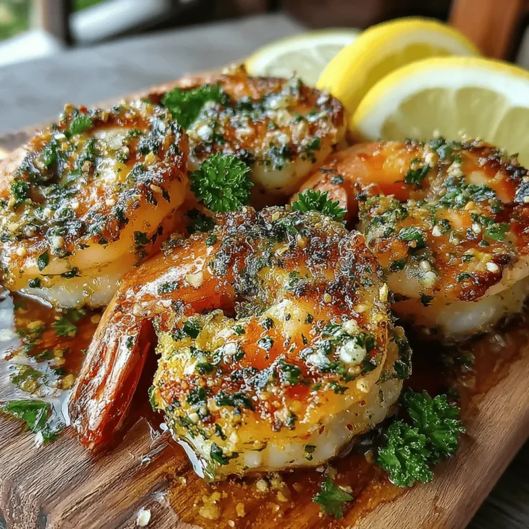 Garlic Butter Lemon Shrimp Skewers are the epitome of a quick yet elegant dish that brings the vibrant flavors of the ocean right to your table. This recipe is not only easy to prepare but also utilizes fresh, wholesome ingredients that are sure to impress your guests. Whether you're hosting a summer BBQ, enjoying a family dinner, or simply looking for a satisfying weeknight meal, these shrimp skewers deliver on taste and convenience.