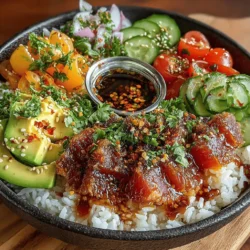 In recent years, there has been a noticeable shift in the culinary landscape toward healthier, quick meal options that cater to busy lifestyles. This trend reflects a growing awareness of the importance of nutrition and the desire for meals that are both satisfying and wholesome. One dish that perfectly encapsulates this movement is the Ocean's Delight Tuna and Avocado Brown Rice Bowls. This recipe not only offers a delightful balance of flavors and textures but also packs a nutritional punch that can fuel your day, making it an excellent choice for both lunch and dinner.
