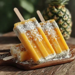 As summer approaches, the allure of refreshing treats becomes irresistible. One such treat that has captured the hearts of health enthusiasts and dessert lovers alike is the smoothie pop. These frozen delights combine the creamy goodness of smoothies with the fun of popsicles, making them a perfect choice for hot days or as a nutritious snack for children. Among the myriad of flavors, the Tropical Bliss Frozen Pineapple Chia Smoothie Pops stand out with their vibrant tropical flavors and nutritional benefits. This recipe not only tantalizes your taste buds but also supports your health with every bite.