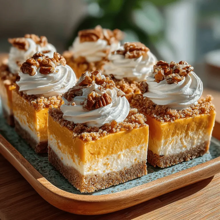 As the leaves turn golden and the air becomes crisp, the arrival of fall ushers in a season of comfort and warmth. One of the best ways to celebrate this delightful time of year is with a dessert that captures the essence of autumn: Chilly Pumpkin Dream Yogurt Pie Squares. This delightful treat is not only a feast for the eyes but also a perfect blend of flavors and textures that will leave your taste buds craving more. With its creamy filling and crumbly crust, this recipe is sure to impress your friends and family during gatherings or cozy nights at home.