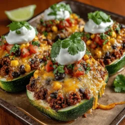 Mini Taco Zucchini Pizza Boats
