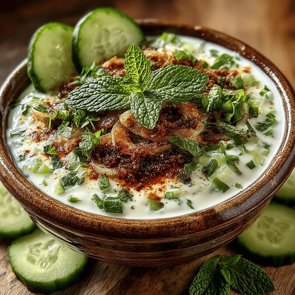 The Cool & Creamy Crockpot Cucumber Raita is a delightful and refreshing dish that adds a burst of flavor to any meal. This yogurt-based condiment originates from Indian cuisine, where it serves multiple culinary purposes. Traditionally, raita is known for its ability to cool down spicy dishes while enhancing their flavors, making it an essential accompaniment to rich curries and biryanis. The innovative use of a crockpot in this recipe allows for an effortless preparation process, enabling the ingredients to meld beautifully over time without constant attention.