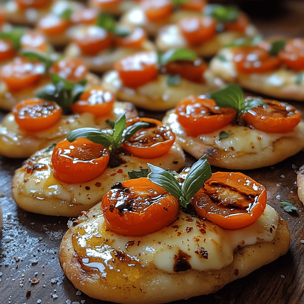 If you're looking for an appetizer or snack that impresses without requiring hours in the kitchen, Mini Caprese Flatbread Melts are just the ticket. These delightful bites combine the classic Italian flavors of a Caprese salad with the convenience of flatbreads, making them perfect for gatherings, family dinners, or a cozy night in. The freshness of the ingredients, the simplicity of preparation, and the irresistible combination of flavors make this dish a favorite among many. With vibrant tomatoes, creamy mozzarella, fragrant basil, and a drizzle of balsamic glaze, these flatbread melts are not only delicious but also visually appealing, making them a standout choice for any occasion.