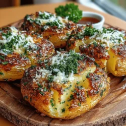 Herb-Infused Smashed Garlic Potatoes are not just another side dish; they are a delightful culinary experience that elevates any meal. This recipe marries the comforting texture of potatoes with the robust flavors of garlic and fresh herbs, creating a dish that is both simple to prepare and irresistibly delicious. With their crispy exterior and fluffy interior, these smashed potatoes provide a perfect balance of textures that will please even the pickiest eaters at your table.