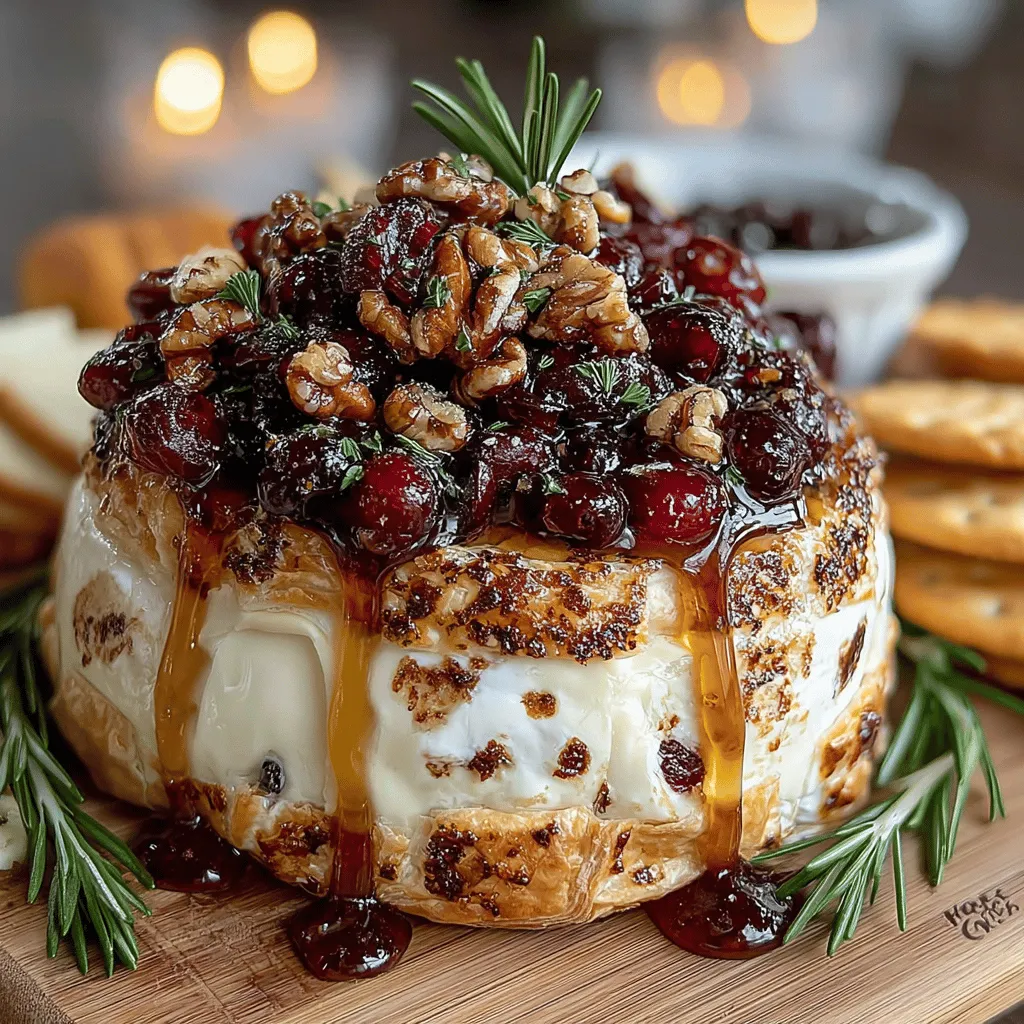 Baked Brie with cranberries and pecans is a culinary delight that brings warmth and sophistication to any gathering. This dish combines the creamy richness of Brie cheese with the tart sweetness of cranberries and the satisfying crunch of pecans, creating a harmonious flavor profile that is both comforting and festive. Whether you are hosting a holiday party or organizing a casual get-together, this recipe is not only simple to prepare but also visually stunning, making it a centerpiece that will impress your guests.