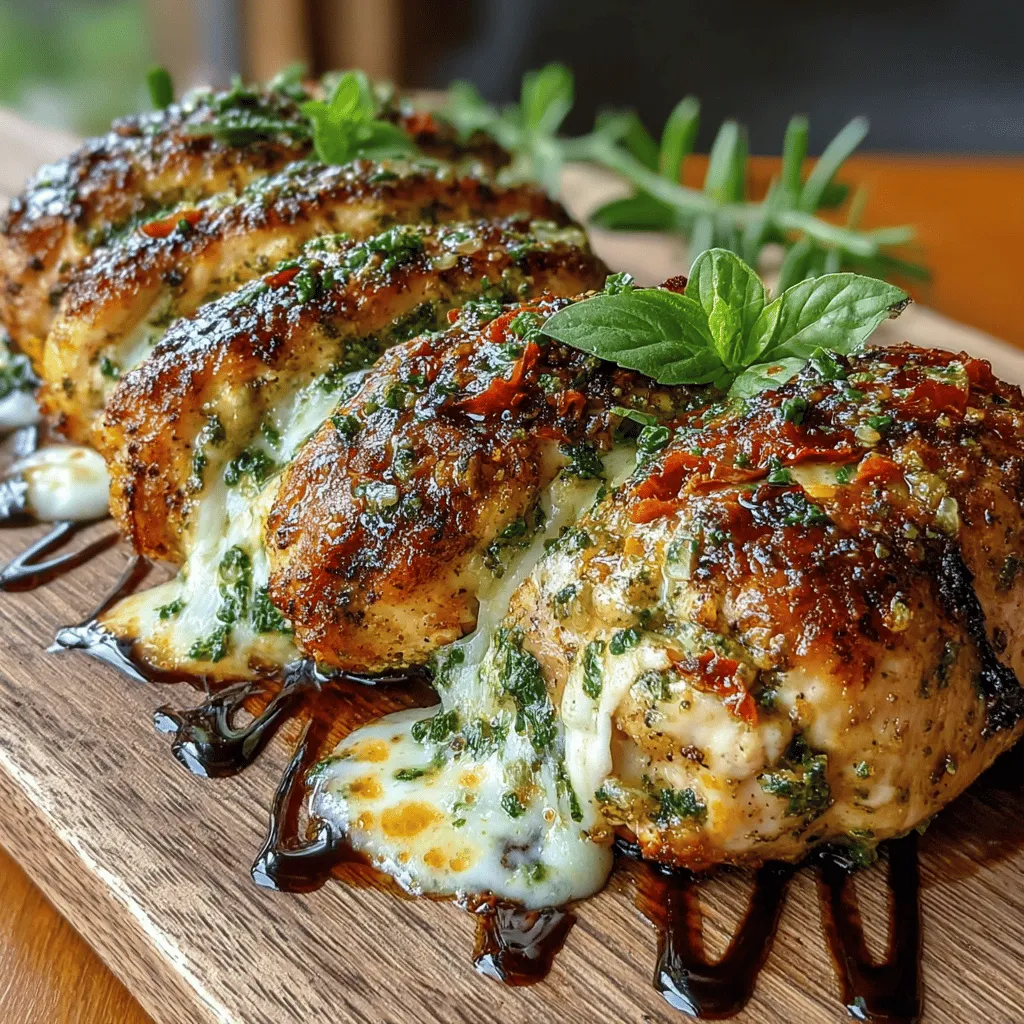 If you’re on the lookout for a dish that combines gourmet flair with simplicity, look no further than Pesto Mozzarella Stuffed Chicken. This exquisite recipe brings together the tender juiciness of chicken breasts with the vibrant flavors of fresh pesto, creamy mozzarella, and the tangy sweetness of sun-dried tomatoes. It’s a mouthwatering combination that not only satisfies the palate but also offers a feast for the eyes.