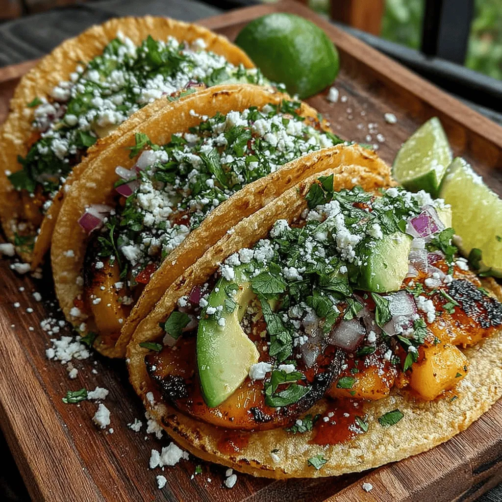 If you’re looking to elevate your taco game, Sweet & Spicy Peach Tacos offer a delightful twist on the traditional fare. This innovative recipe combines the juicy sweetness of ripe peaches with a kick of spice, creating a harmonious balance that tantalizes the taste buds. The result is a dish that is not only bursting with flavor but also showcases a unique texture that is sure to impress. Whether you’re hosting a casual gathering, planning a summer barbecue, or simply seeking a fresh weeknight meal, these tacos are versatile enough to suit any occasion.