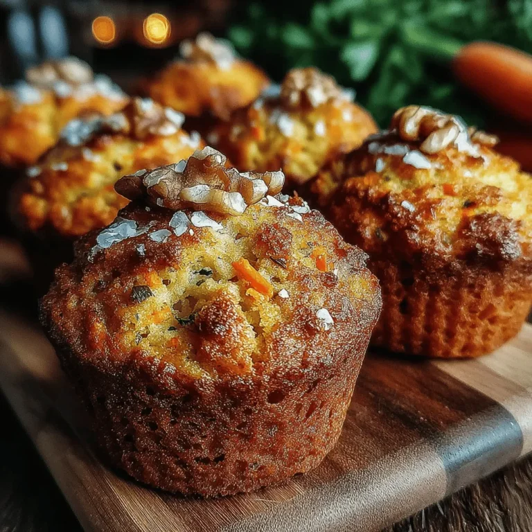 In the world of baking, few treats can rival the warm, inviting aroma of freshly baked muffins. Among the many variations available, Delightful Carrot Apple Muffins stand out for their unique combination of flavors and textures. These muffins are an exquisite fusion of sweet and earthy notes, showcasing the natural sweetness of apples alongside the rich, wholesome goodness of carrots. Not only are they delicious, but they are also packed with nutrients, making them a health-conscious choice. Whether enjoyed for breakfast, as a midday snack, or even as a light dessert, this recipe provides a delightful way to incorporate more fruits and vegetables into your diet.