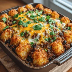 When it comes to comfort food, few dishes can rival the deliciousness of a tater tot casserole. This Spicy Hatch Chili Tater Tot Casserole combines the savory flavors of ground beef or turkey, creamy mushroom soup, and the unique kick of spicy Hatch chilies. It's a dish that not only warms your heart but also excites your taste buds with its delightful blend of textures and flavors. Perfect for family dinners or cozy gatherings with friends, this recipe is easy to prepare and offers a unique twist on a classic favorite.