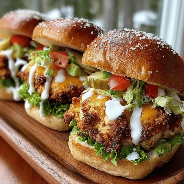 In recent years, sliders have surged in popularity, capturing the hearts and appetites of food lovers everywhere. These delightful mini sandwiches have evolved from simple bar snacks to gourmet creations found on menus across the globe. Their bite-sized nature makes them perfect for sharing, while their versatility allows for an endless variety of fillings and toppings. Among the many slider variations, the Avocado Ranch Chicken Sliders stand out as a unique twist that combines rich flavors with nutritious ingredients, making them a must-try recipe for any gathering.