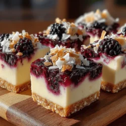 When the warm weather arrives, nothing beats the refreshing taste of a cool dessert. Among the myriad of options, Frozen Blackberry Coconut Cream Bars stand out as a delectable choice that combines vibrant flavors and creamy textures in one irresistible treat. This recipe is not only a feast for the eyes but also a delightful way to enjoy a sweet indulgence that can be made with minimal effort. Perfect for summer gatherings or a simple afternoon snack, these bars are sure to impress family and friends alike.