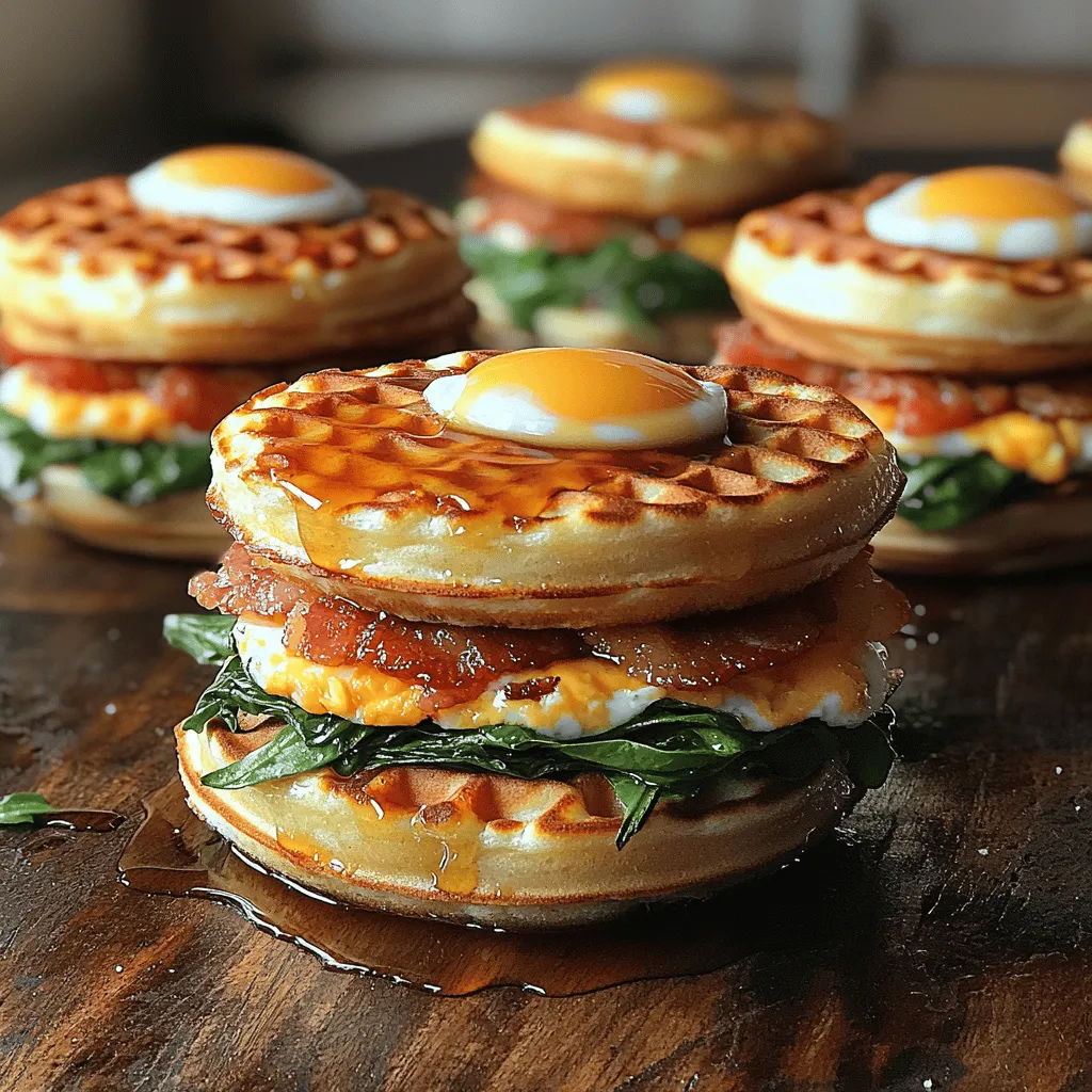 Start your day with a delightful twist on breakfast by indulging in Mini Waffle Breakfast Sandwich Stacks. This recipe combines the crispy goodness of homemade waffles with the savory flavors of bacon and cheesy eggs, making it a perfect morning meal for families or gatherings. Whether you’re hosting a brunch or simply looking to elevate your weekday breakfast routine, these stacks offer a fun and delicious way to enjoy classic breakfast ingredients in a new format. In this article, we will explore not only how to prepare these scrumptious stacks but also delve into the thought process behind the recipe, ingredient benefits, and presentation ideas to elevate your breakfast experience.