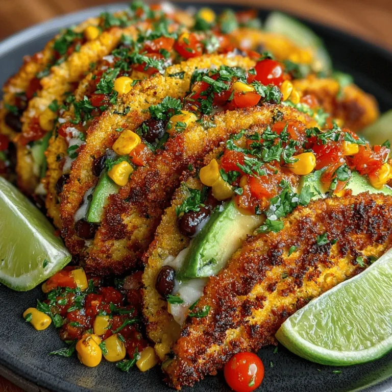 If you're searching for a new culinary adventure that combines health and flavor, look no further than Crunchy Zucchini Cookie Tacos. This innovative recipe takes the concept of tacos and reimagines it by substituting traditional tortillas with crispy zucchini cookies. Not only does this twist provide a gluten-free alternative, but it also packs in the nutritional benefits of zucchini, ensuring that you get a tasty meal without compromising on health. Whether you’re entertaining guests, preparing a family dinner, or just looking for a satisfying snack, these tacos are sure to impress everyone at the table.