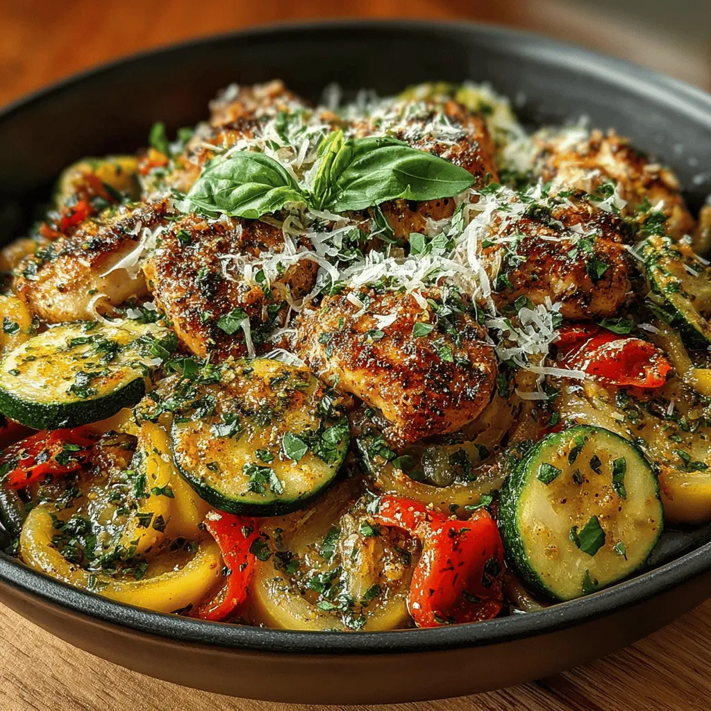 Are you on the lookout for a quick and delicious meal that’s perfect for busy weeknights? Look no further than the Zesty Zucchini Chicken Skillet. This vibrant, one-pan dish brings together the freshness of zucchini and the satisfying protein of chicken in a way that’s not only delightful to the palate but also beneficial to your health. With a medley of spices and herbs, this recipe transforms simple ingredients into a flavorful feast that can be whipped up in no time, making it an ideal choice for families and busy professionals alike.