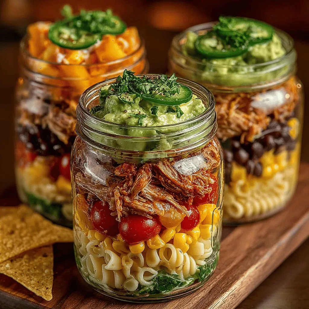 In today’s fast-paced world, meal prep has become an essential practice for those looking to maintain a healthy lifestyle while enjoying delicious food. With busy schedules and the constant demand for convenience, finding meals that are both nutritious and easy to prepare is key. One standout dish that perfectly combines flavor, nutrition, and convenience is the Spicy Chili Chicken Pasta Salad Jars. This vibrant recipe not only satisfies your craving for something tasty but also serves as a well-balanced option for on-the-go lunches or quick dinners. Packed with protein, fresh vegetables, and a zesty kick, this pasta salad is sure to become a staple in your meal rotation.