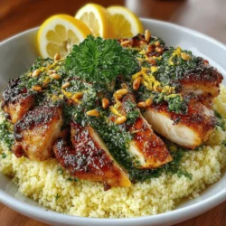 In the world of culinary delights, few combinations can rival the vibrant flavors of lemon and fresh herbs. The Zesty Lemon Herb Chicken paired with Fluffy Couscous is a dish that embodies this delightful balance, offering a meal that is not only refreshing but also satisfying. This dish is perfect for a family dinner or a gathering with friends, as it brings together the juicy, tender chicken infused with zesty lemon and aromatic herbs, complemented by the light and fluffy texture of couscous.