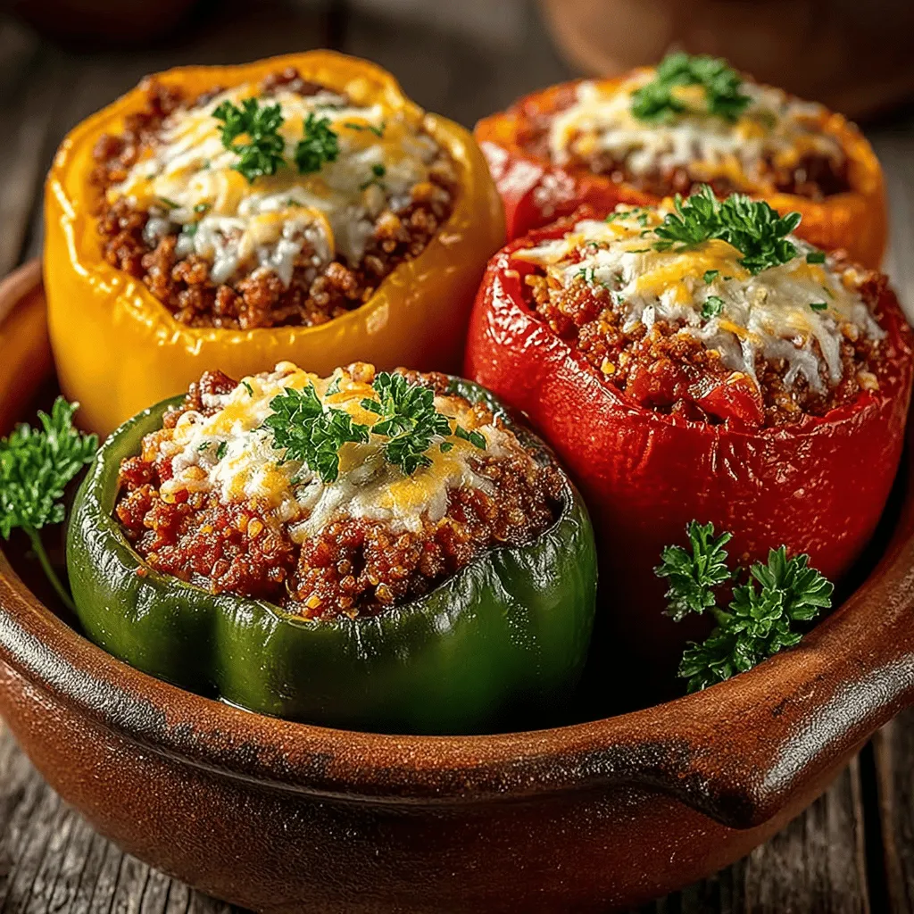 In the realm of wholesome and satisfying meals, Savory Crockpot Beef and Quinoa Stuffed Peppers stand out as a delightful option that marries convenience with nutrition. This dish is not only visually appealing, with its vibrant colors, but it also delivers on taste and health benefits. The combination of lean beef, protein-rich quinoa, and fresh vegetables makes it a well-rounded meal that can cater to various dietary preferences and needs.