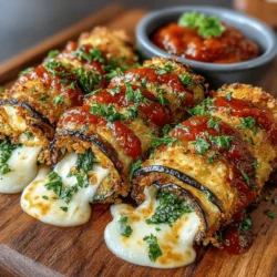 Delightful, delicious, and visually appealing, Mini Eggplant Mozzarella Wrap Rolls bring a fresh twist to traditional Italian flavors. These wrap rolls combine the earthiness of grilled eggplant with the creamy richness of fresh mozzarella and the aromatic essence of basil, all complemented by a tangy marinara sauce. Perfect as an appetizer or a light meal, this recipe is not only easy to prepare but also a wonderful way to incorporate more vegetables into your diet. In this article, we will guide you through the step-by-step process of creating these savory rolls, explore their health benefits, and discuss ways to serve them for maximum flavor and enjoyment.
