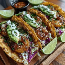 When it comes to coastal cuisine, few dishes can rival the allure of shrimp tacos. Celebrated for their fresh flavors and satisfying textures, shrimp tacos have gained a loyal following among seafood enthusiasts and casual diners alike. With their ability to marry vibrant ingredients and bold seasonings, shrimp tacos offer a versatile dining experience that can be enjoyed in countless variations. Today, we’ll explore a unique twist on this beloved dish: Golden Garlic Butter Shrimp Tacos. This recipe not only elevates the classic taco but also introduces a rich, buttery garlic flavor that transforms each bite into a mouthwatering delight.