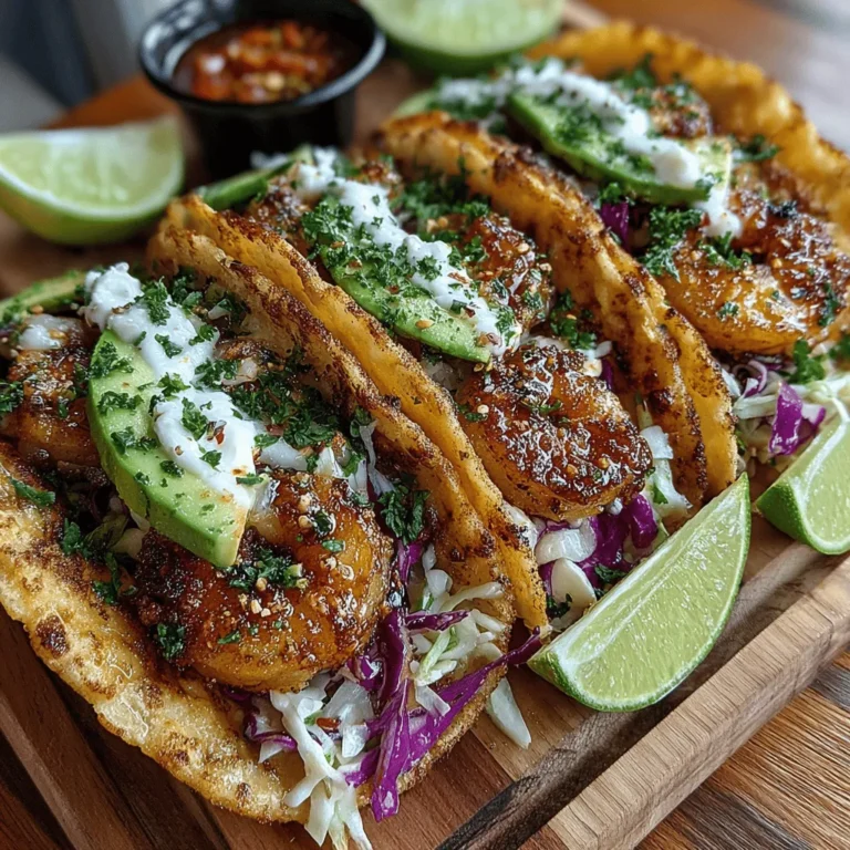 When it comes to coastal cuisine, few dishes can rival the allure of shrimp tacos. Celebrated for their fresh flavors and satisfying textures, shrimp tacos have gained a loyal following among seafood enthusiasts and casual diners alike. With their ability to marry vibrant ingredients and bold seasonings, shrimp tacos offer a versatile dining experience that can be enjoyed in countless variations. Today, we’ll explore a unique twist on this beloved dish: Golden Garlic Butter Shrimp Tacos. This recipe not only elevates the classic taco but also introduces a rich, buttery garlic flavor that transforms each bite into a mouthwatering delight.
