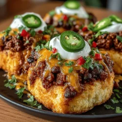 When it comes to comfort food, few dishes can rival the warm, cheesy goodness of Cheesy Chili Slider Biscuits. This delectable recipe combines the rich, buttery texture of homemade biscuits with a hearty, flavorful chili filling, making it a perfect choice for everything from casual gatherings and game-day celebrations to quick weeknight dinners. The allure of these sliders lies in their versatility; they can be served as an appetizer, a main course, or even a snack, appealing to both adults and kids alike.