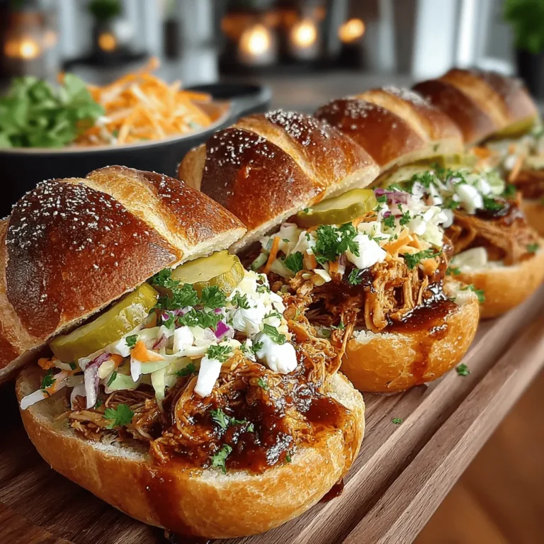 In the realm of comfort foods, few dishes evoke the same level of warmth and satisfaction as pulled chicken sandwiches. Now, imagine taking that beloved classic and infusing it with a delightful twist—welcome to the world of Apple Butter BBQ Pulled Chicken. This innovative recipe marries the rich, sweet undertones of apple butter with zesty barbecue flavors, resulting in a dish that is not only irresistibly tasty but also incredibly versatile. Whether you’re hosting a family gathering, cheering on your favorite team during game day, or simply looking for a cozy weeknight dinner option, this recipe is sure to impress.