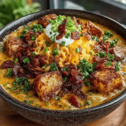 When it comes to comfort food, few dishes can rival the rich, indulgent experience of Creamy Cheesy Bacon Potato Bliss. This dish is a celebration of flavors and textures, where tender potatoes meet creamy cheese, all enhanced by the savory crunch of crispy bacon. It’s the kind of meal that warms the heart and satisfies the soul, making it an irresistible choice for family dinners or gatherings with friends.