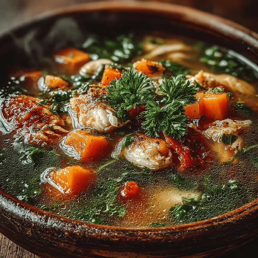 To create the perfect base for your Cozy Crockpot Fall Harvest Chicken Soup, start by preparing your vegetables. Begin by finely chopping one medium onion, two carrots, and two celery stalks. These aromatic vegetables form the aromatic foundation of your soup, imparting deep flavors as they cook. Next, peel and cube two medium potatoes and chop one cup of butternut squash into bite-sized pieces. The sweetness of the butternut squash combined with the heartiness of the potatoes will create a delightful contrast in texture and flavor.