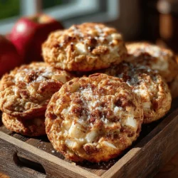 At the heart of this recipe lies the timeless combination of apple and cinnamon, a duo that has graced countless desserts and baked goods. The sweetness of apples paired with the warm, aromatic spice of cinnamon creates a comforting flavor that evokes memories of fall and festive gatherings. The addition of cream cheese elevates these cookies, providing a rich, cheesecake-like texture that contrasts beautifully with the chewy apple pieces.