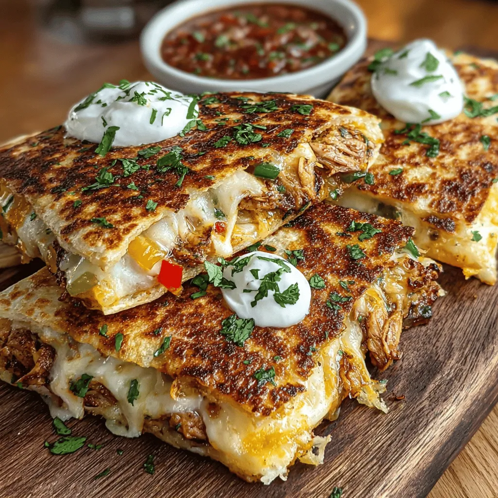 Cheesy chicken quesadillas are a culinary delight that brings together the rich flavors of tender chicken, gooey cheese, and vibrant vegetables, making them perfect for any occasion. Whether it’s a casual family dinner, a festive gathering with friends, or a cozy night in, these quesadillas offer a satisfying and versatile meal option that appeals to a wide range of tastes. The combination of savory chicken and creamy cheese wrapped in a crispy tortilla is sure to please even the pickiest eaters.