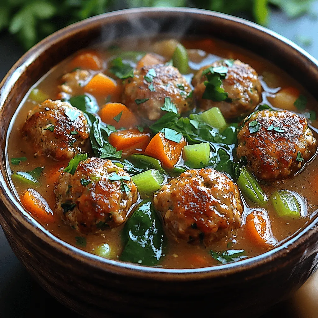 As the days grow shorter and the temperatures dip, the allure of comfort food becomes undeniable. There’s something inherently soothing about a warm bowl of soup, especially one that combines hearty flavors and nourishing ingredients. Enter Cozy Savory Turkey Meatball Soup—a perfect remedy for the chill in the air. This delightful dish not only warms the soul but also nourishes the body with its rich blend of lean turkey, fresh vegetables, and aromatic spices.