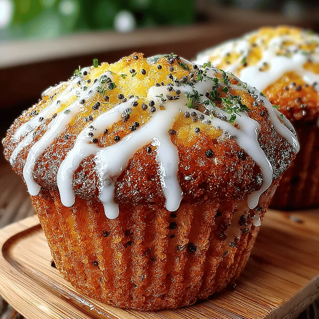 Lemon poppy seed muffins are a delightful treat that evokes feelings of warmth and nostalgia. Their refreshing flavor, combined with a light and fluffy texture, makes them a favorite among muffin enthusiasts. As you take a bite, the bright, zesty notes of lemon dance on your palate, while the tiny, crunchy poppy seeds provide a delightful contrast. Whether enjoyed with a steaming cup of coffee in the morning or as a light snack in the afternoon, these muffins are sure to brighten your day.